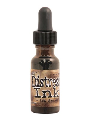 Ranger Tim Holtz Distress Ink Tea Dye 0.5 Oz. Reinker Bottle [Pack Of 3]