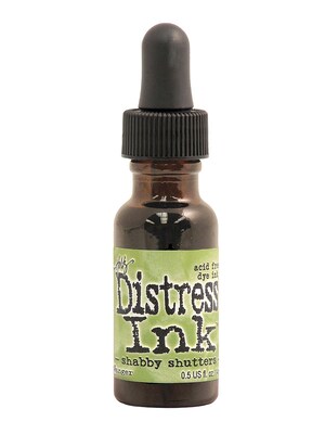 Ranger Tim Holtz Distress Ink Shabby Shutters 0.5 Oz. Reinker Bottle Pack Of 3 (29706-Pk3)
