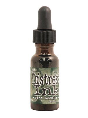 Ranger Tim Holtz Distress Ink Pine Needles 0.5 Oz. Reinker Bottle [Pack Of 3]