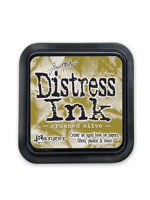 Ranger Tim Holtz Distress Ink Crushed Olive Pad [Pack Of 3]