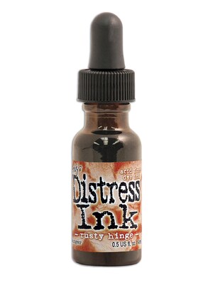 Ranger Tim Holtz Distress Ink Rusty Hinge 0.5 Oz. Reinker Bottle [Pack Of 3]