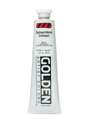 Golden Heavy Body Acrylic Paints Quinacridone Crimson 2 Oz. (24665)