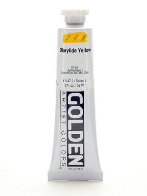 Golden Heavy Body Acrylics Diarylide Yellow 2 Oz. (32744)