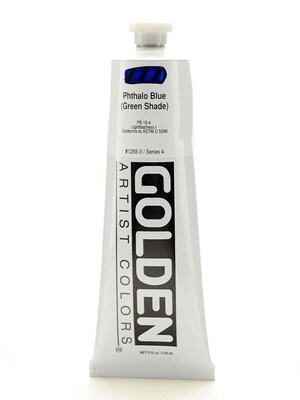 Golden Heavy Body Acrylics Phthalo Blue/Green Shade 5 Oz.