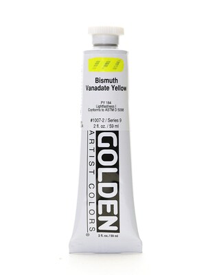 Golden Heavy Body Acrylic Paints Bismuth Vanadate Yellow 2 Oz.