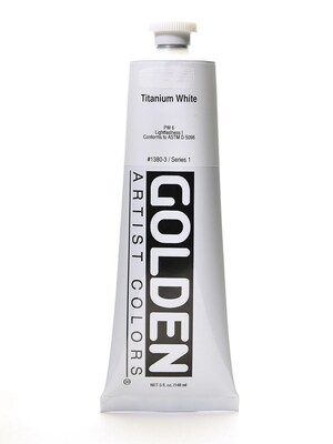 Golden Heavy Body Acrylic Paints Titanium White 5 Oz.