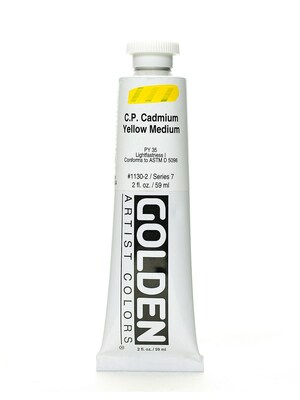 Golden Heavy Body Acrylic Paints Cadmium Yellow Paint Medium (75627)