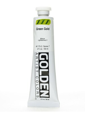Golden Heavy Body Acrylics Green Gold 2 Oz. (82008)