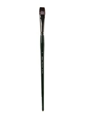 Silver Brush Ruby Satin Series Synthetic Brushes Long Handle 10, Bright 2502 (13714)