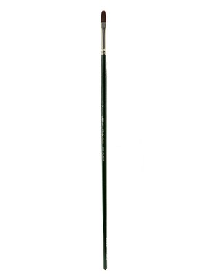 Silver Brush Ruby Satin Series Synthetic Brushes, Long Handle, 2, Filbert, 2503 (35356)