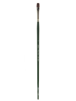 Silver Brush Ruby Satin Series Synthetic Brushes, Long Handle, 4-Bright 2502 (54319)