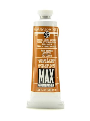 Grumbacher Max Water Miscible Oil Colors Raw Sienna 1.25 Oz. [Pack Of 2]