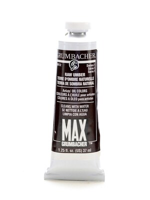 Grumbacher Max Water Miscible Oil Colors Raw Umber 1.25 Oz. [Pack Of 2]