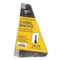 Lineco Self Stick Easel Backs Black 9 In. Pack Of 5 [Pack Of 6]