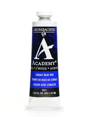 Grumbacher Academy Oil Colors Cobalt Blue Hue 1.25 Oz. [Pack Of 3]