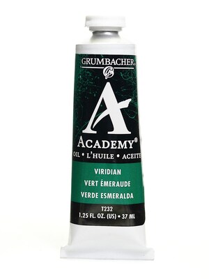 Grumbacher Academy Oil Colors Viridian Hue 1.25 Oz. [Pack Of 3]