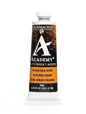 Grumbacher Academy Oil Colors Italian Gold Ochre 1.25 Oz. [Pack Of 3]