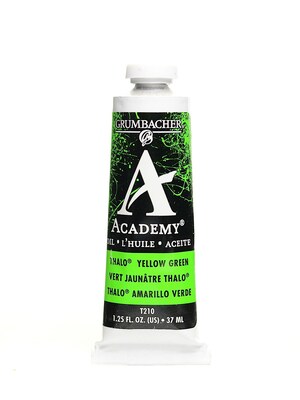 Grumbacher Academy Oil Colors Thalo Yellow Green 1.25 Oz. [Pack Of 3]