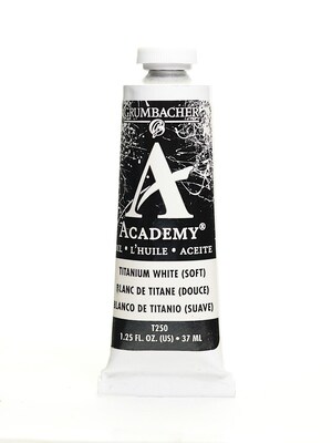 Grumbacher Academy Oil Colors Titanium White (Soft Formula) 1.25 Oz. [Pack Of 3]