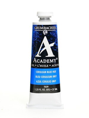 Grumbacher Academy Oil Colors Cerulean Blue Hue 1.25 Oz. [Pack Of 3]