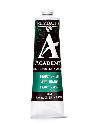 Grumbacher Academy Oil Colors Thalo Green (Blue Shade) 5.07 Oz.