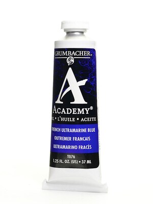 Grumbacher Academy Oil Colors French Ultramarine Blue 1.25 Oz. [Pack Of 3]