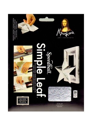 Mona Lisa Simple Leaf Silver Pack Of 18 Sheets [Pack Of 2]