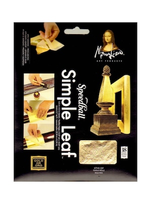 Mona Lisa Simple Leaf Gold Pack Of 18 Sheets [Pack Of 2]