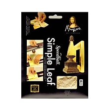 Mona Lisa Simple Leaf Gold Pack Of 18 Sheets [Pack Of 2]