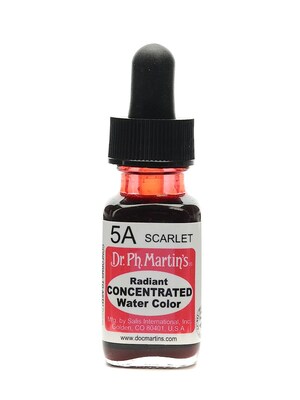 Dr. Ph. MartinS Radiant Concentrated Watercolors Scarlet 1/2 Oz. [Pack Of 3]