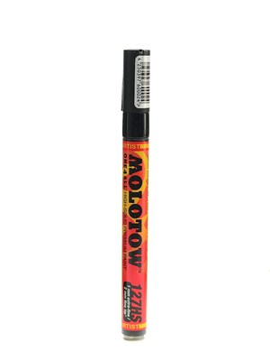 Molotow One4All Acrylic Paint Markers, Extra Fine Tip, Signal Black, 6/Pack (00008)