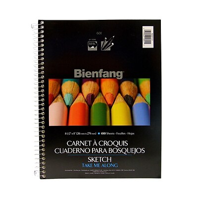 Bienfang 601Sd Take Me Along Sketch Pad 8 1/2 In. X 11 In. [Pack Of 3]