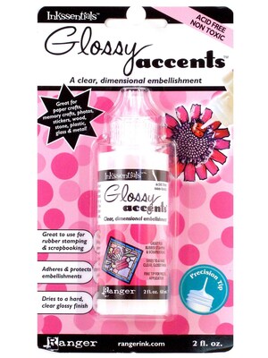 Ranger Glossy Accents Clear Embellishment [Pack Of 3]