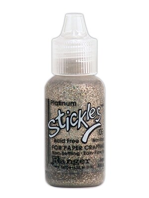 Ranger Stickles Glitter Glue Platinum 0.5 Oz. Bottle [Pack Of 6]