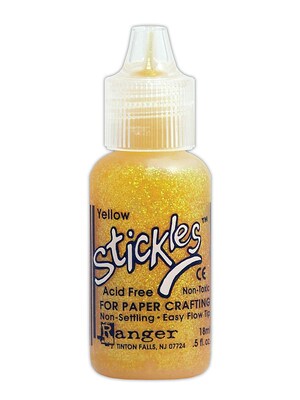 Ranger Stickles Glitter Glue Yellow 0.5 Oz. Bottle [Pack Of 6]