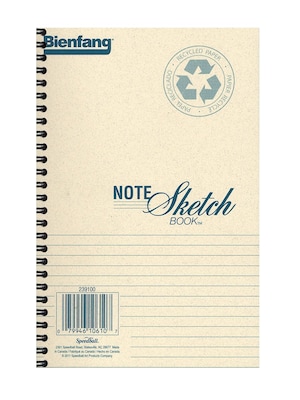 Bienfang Note Sketch Book Horizontal Format 8 In. X 5 1/2 In. [Pack Of 3]