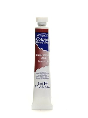 Winsor  And  Newton Cotman Water Colours Burnt Sienna 74 8 Ml [Pack Of 4]