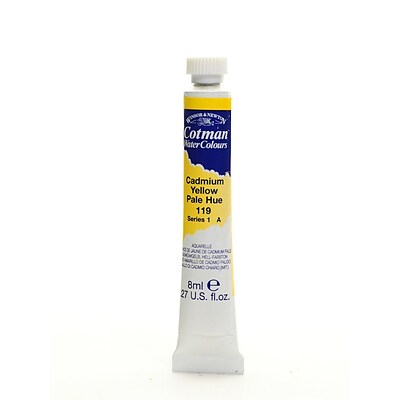 Winsor And Newton Cotman Water Colours, Cadmium Yellow, Pale Hue 119, 8Ml, 4/Pack (32755-Pk4)