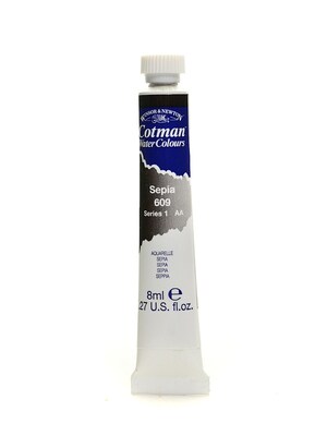 Winsor And Newton Cotman Water Colours, Sepia No 609, 8Ml, 4/Pack (40741-Pk4)