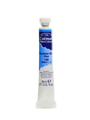 Winsor And Newton Cotman Water Colours, Cerulean Blue Hue No 139, 8Ml, 4/Pack (41953-Pk4)