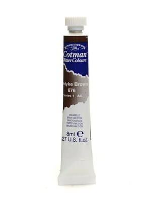 Winsor And Newton Cotman Water Colours, Vandyke Brown 676, 8Ml, 4/Pack (42358-Pk4)
