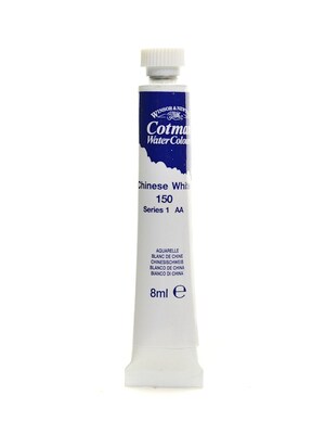 Winsor And Newton Cotman Water Colours Chinese, White No 150, 8Ml, 4/Pack (45742-Pk4)