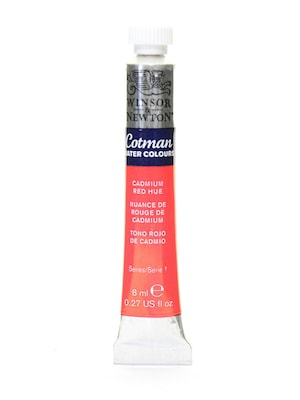 Winsor  And  Newton Cotman Water Colours, Cadmium Red Hue 95, 8Ml, 4/Pack (64174-Pk4)