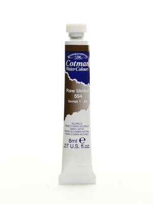 Winsor And Newton Cotman Watercolors Raw Umber 554 8 Ml Pack Of 4 (72779-Pk4)
