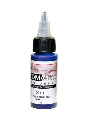 Com-Art Transparent Airbrush Color Royal Blue [Pack Of 4]