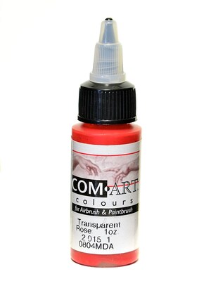 Com-Art Transparent Airbrush Color Rose [Pack Of 4]