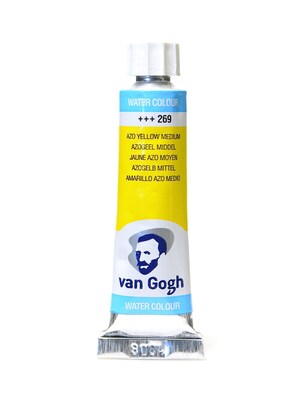 Van Gogh Watercolors, Azo Yellow, Medium, 4/Pack (39566-Pk4)