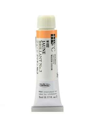 Holbein Artist Watercolor Jaune Brilliant #2 5 Ml Pack Of 2 (97096-Pk2)
