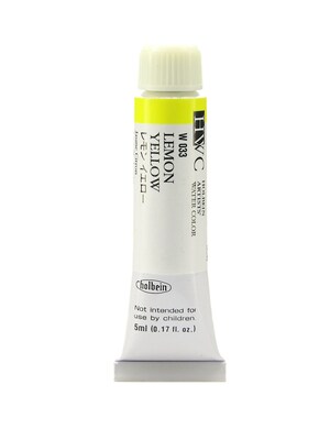 Holbein Artist Watercolor, Lemon Yellow, 5Ml, 2/Pack (97100-Pk2)