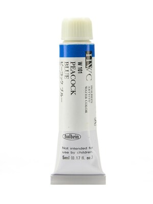 Holbein Artist Watercolor, Peacock Blue, 5Ml, 2/Pack (97114-Pk2)